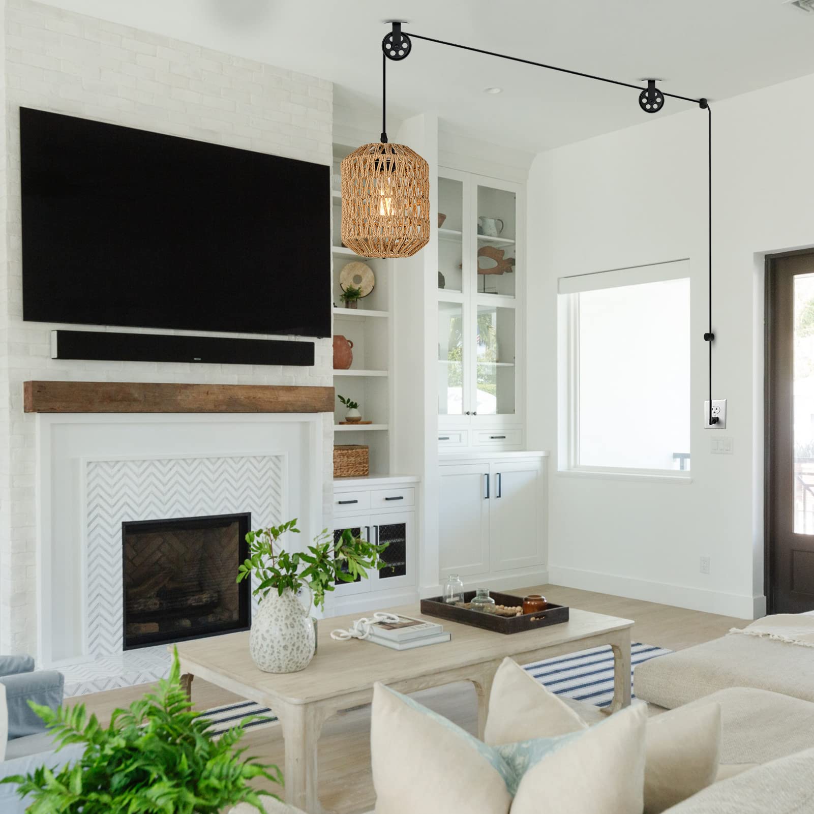 Wirziis pulley wheels ensure smooth cord movement for adjustable lighting heights