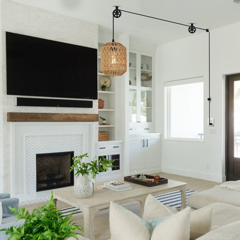 Wirziis pulley wheels ensure smooth cord movement for adjustable lighting heights