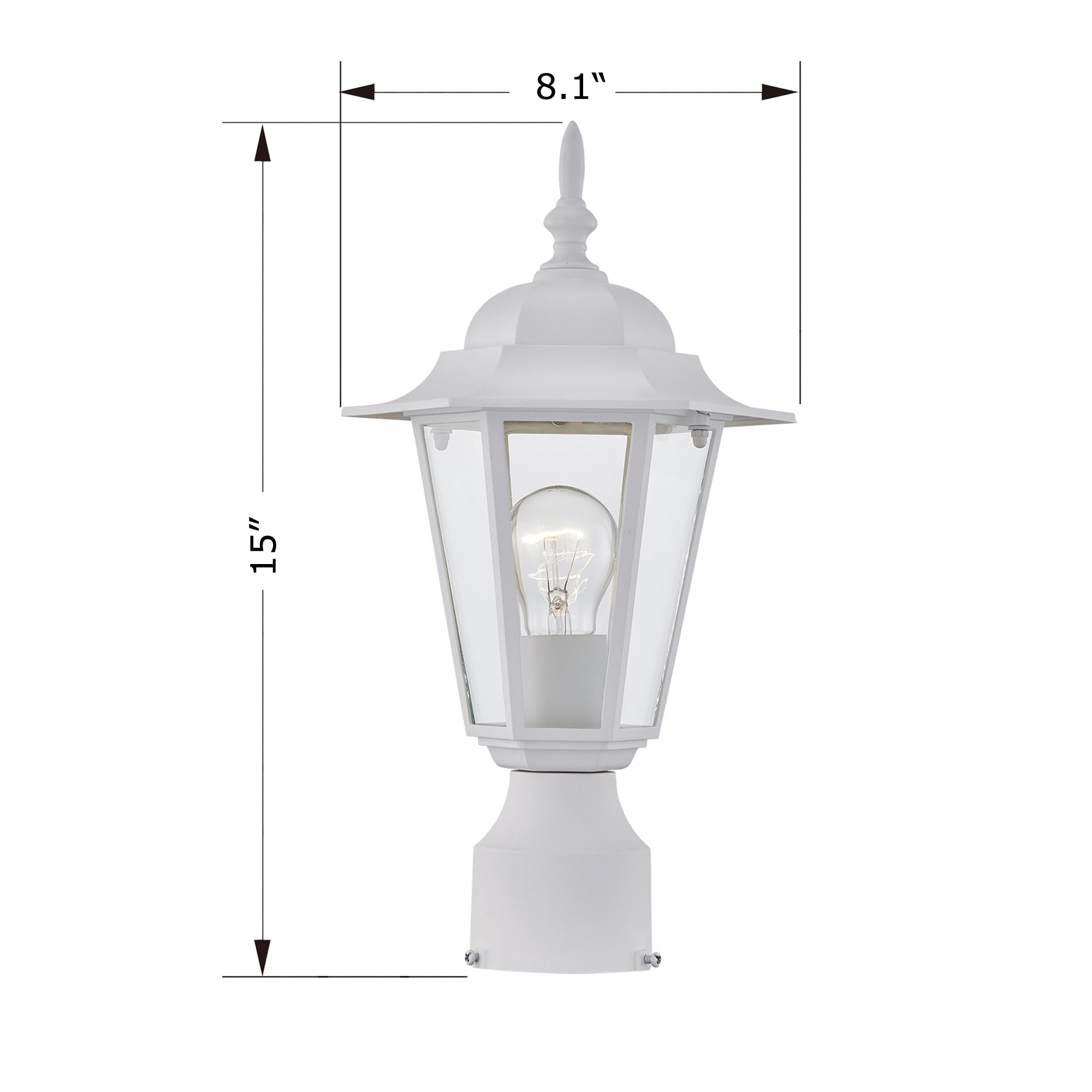 WISBEAM weatherproof post light withstands rain and humidity.