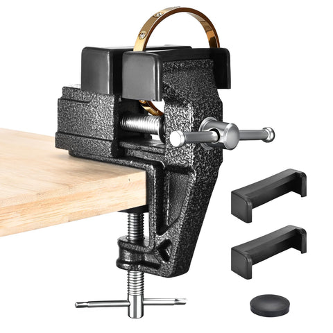 Wiselifetech Table Vice with 2-inch jaw for precise clamping on small projects.