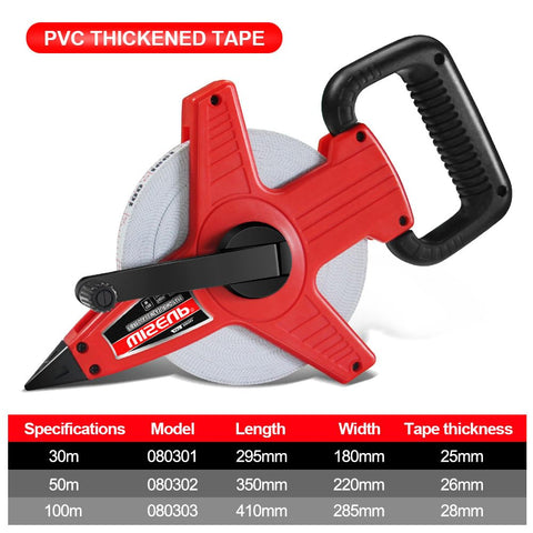 WISEUP hand crank wind enables quick retraction after measuring.