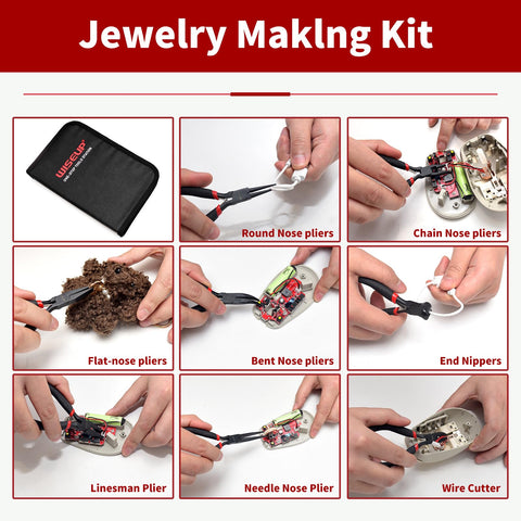 WiseUp flat-nose plier for flat surfaces and precise component placement in electronics.