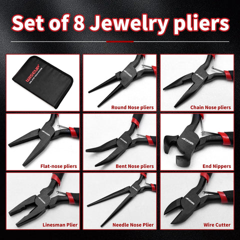 WiseUp long-nose plier offering versatile grip for delicate electronics and wire bending.
