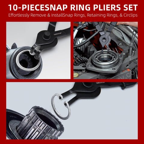 WISEUP external bent pliers enable quick ring positioning.
