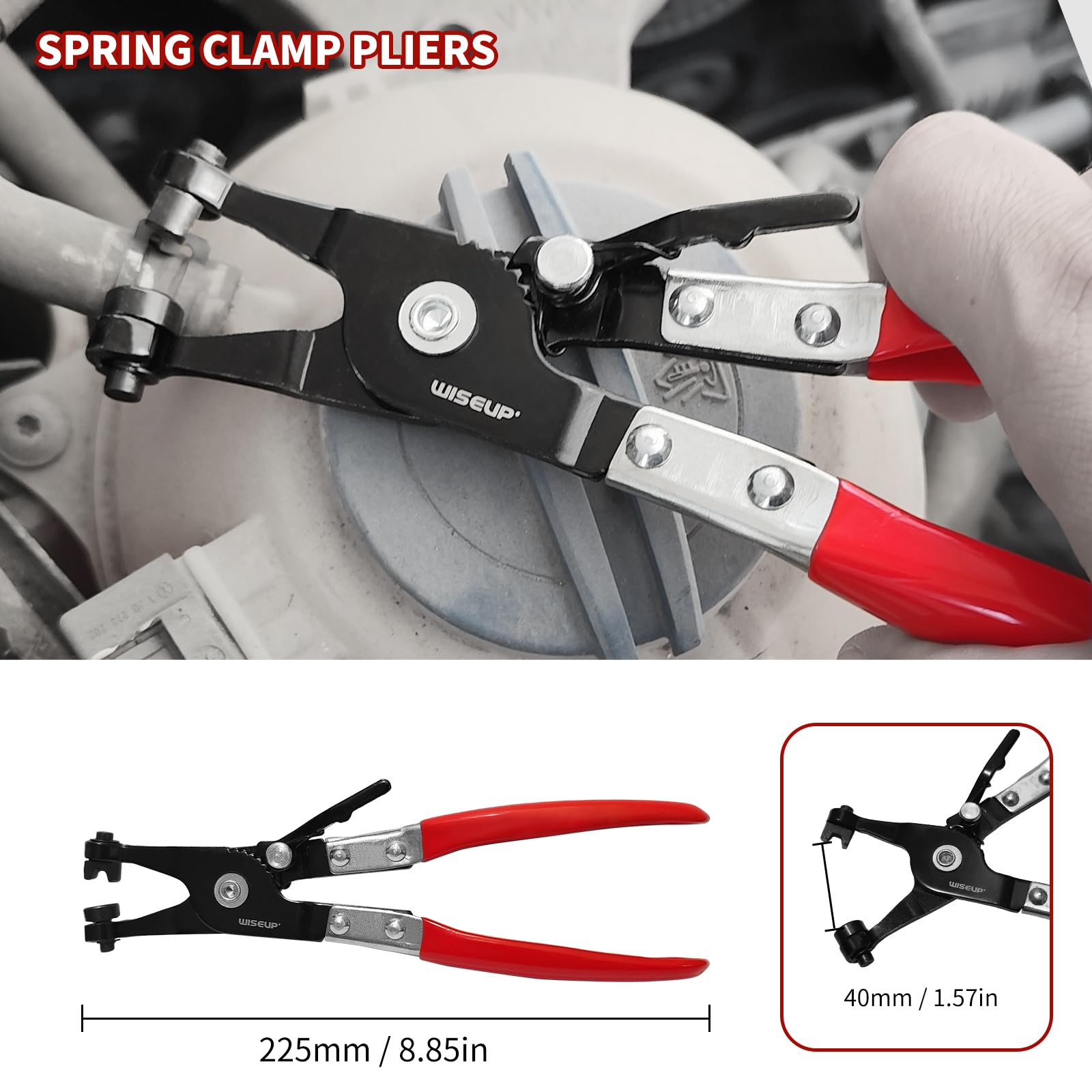 WISEUP hose clamp clip remover enables quick clamp swaps