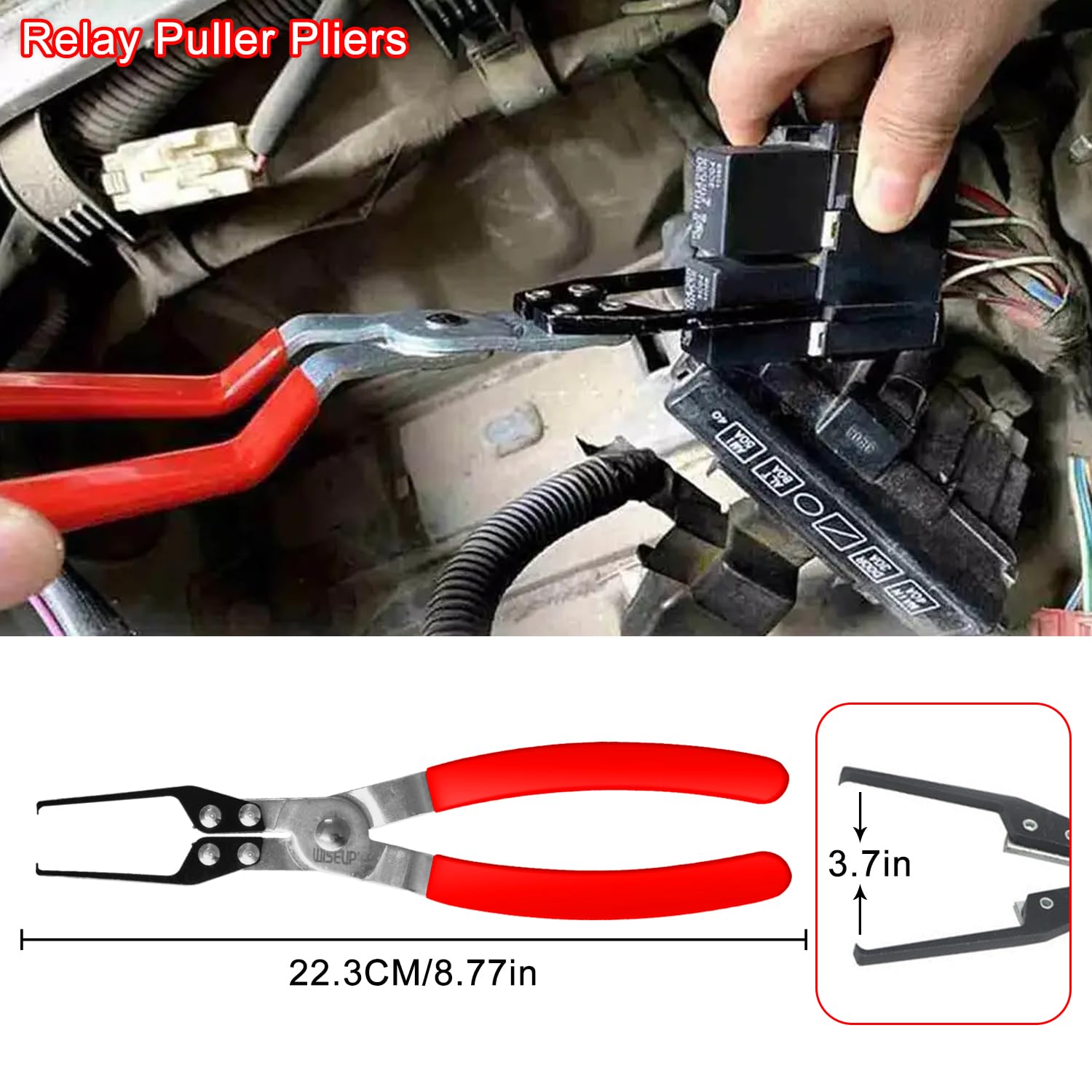 WISEUP hose clamp plier grips clamps securely for efficient installation