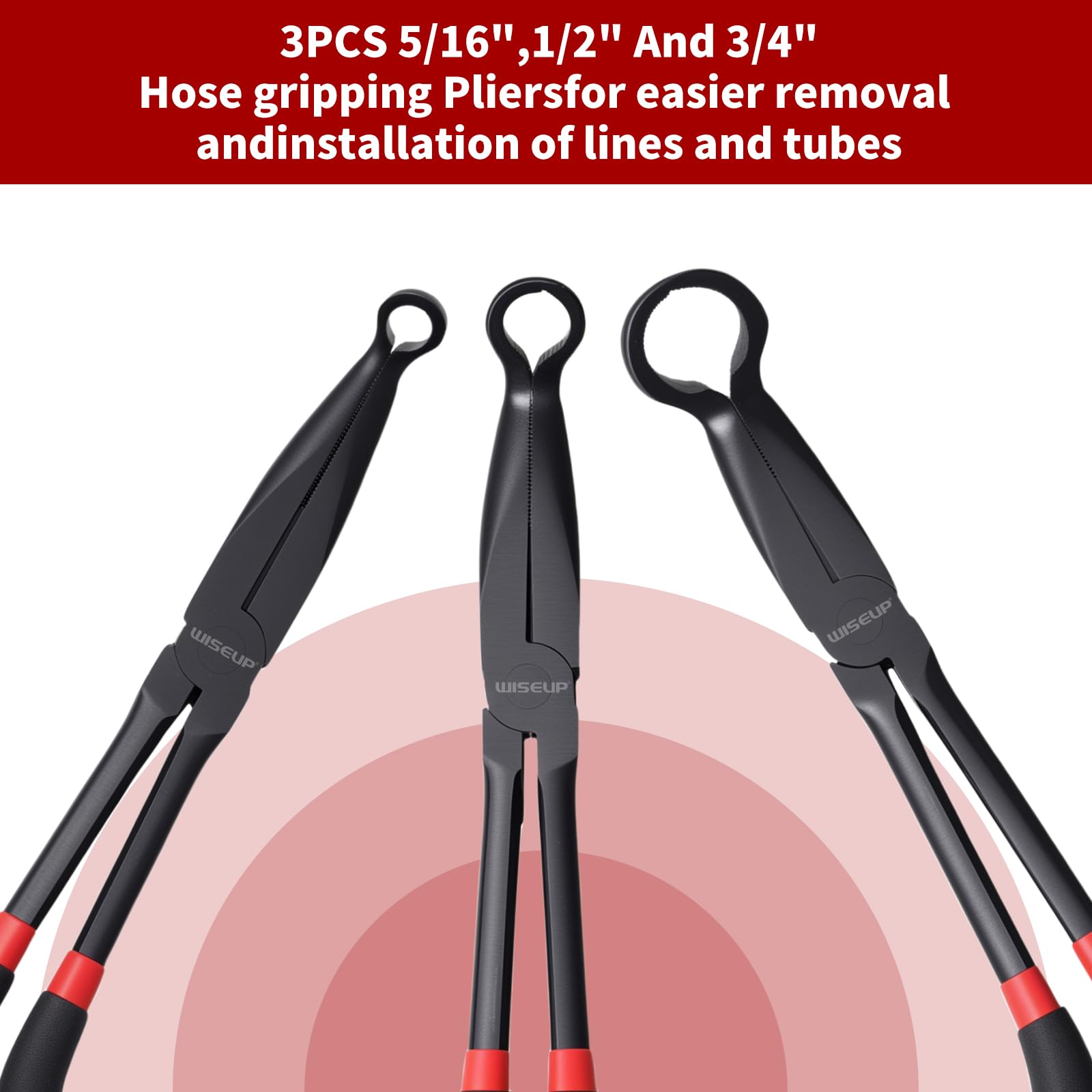 WISEUP ergonomic handle reduces hand fatigue during long automotive tasks.