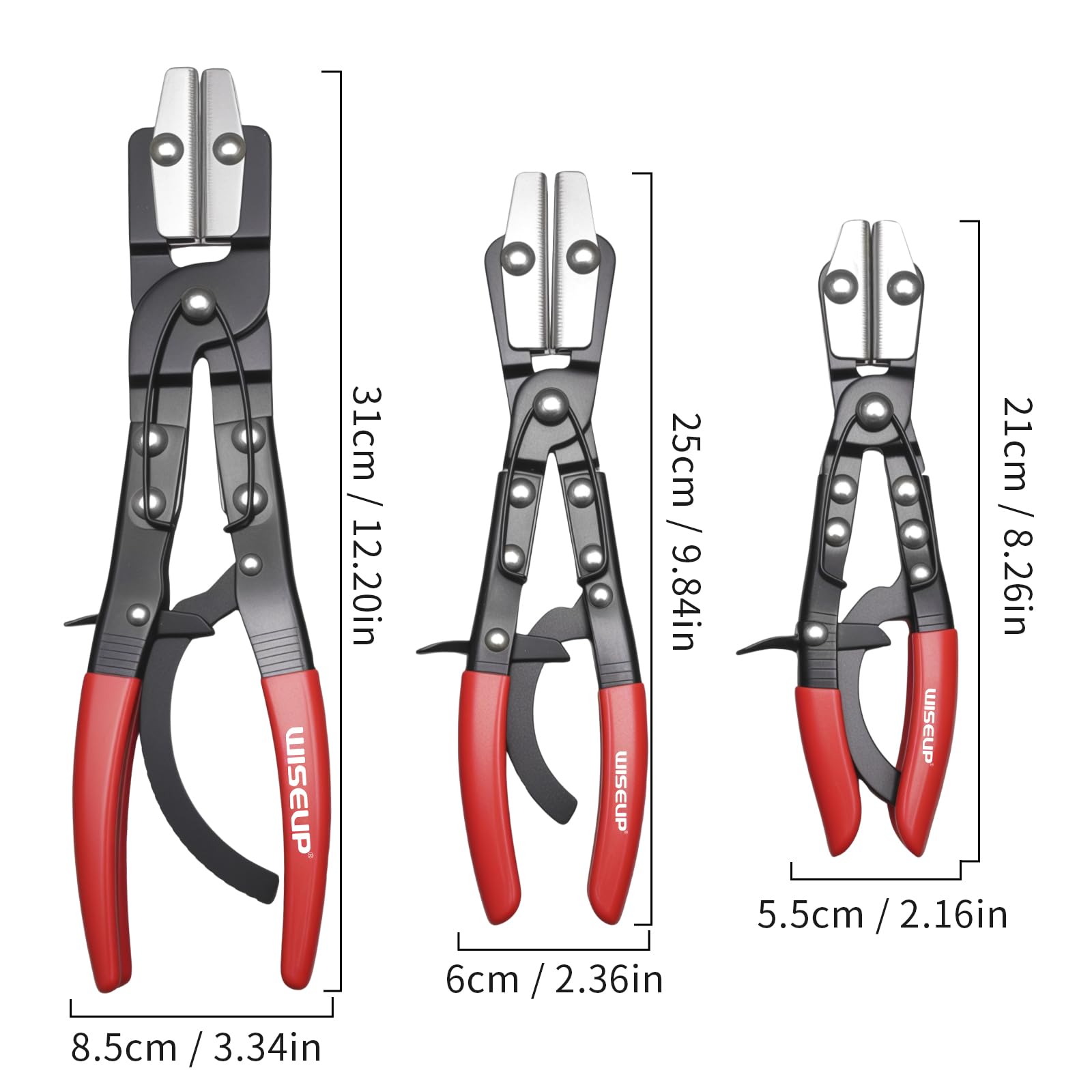 WISEUP 10-inch hose pinch-off pliers designed for secure coolant and fuel lines.