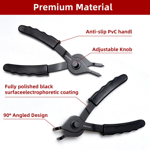 WISEUP internal bent pliers reach awkward angles with ease.