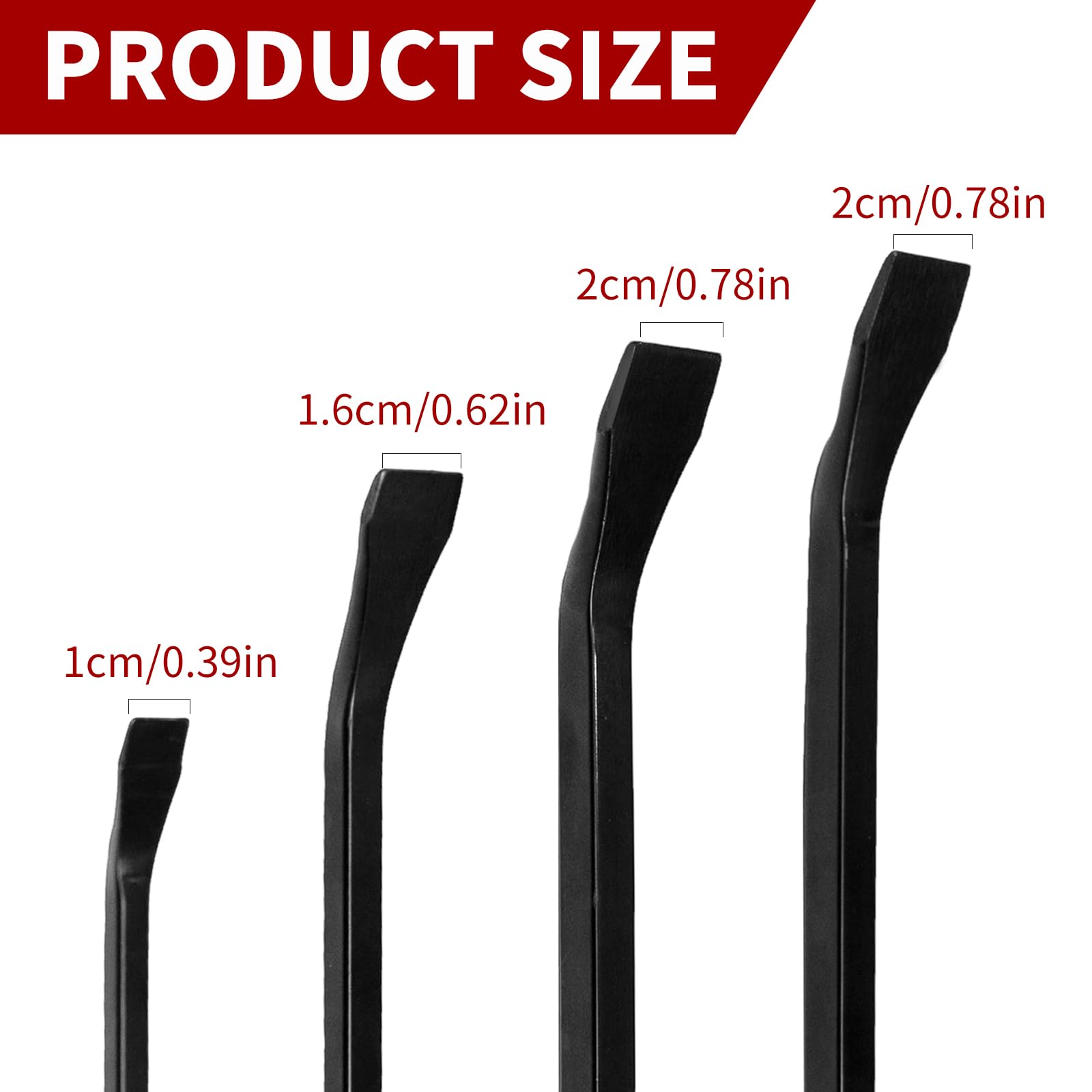 WISEUP 18 inch pry bar offering extra reach for stubborn separations.