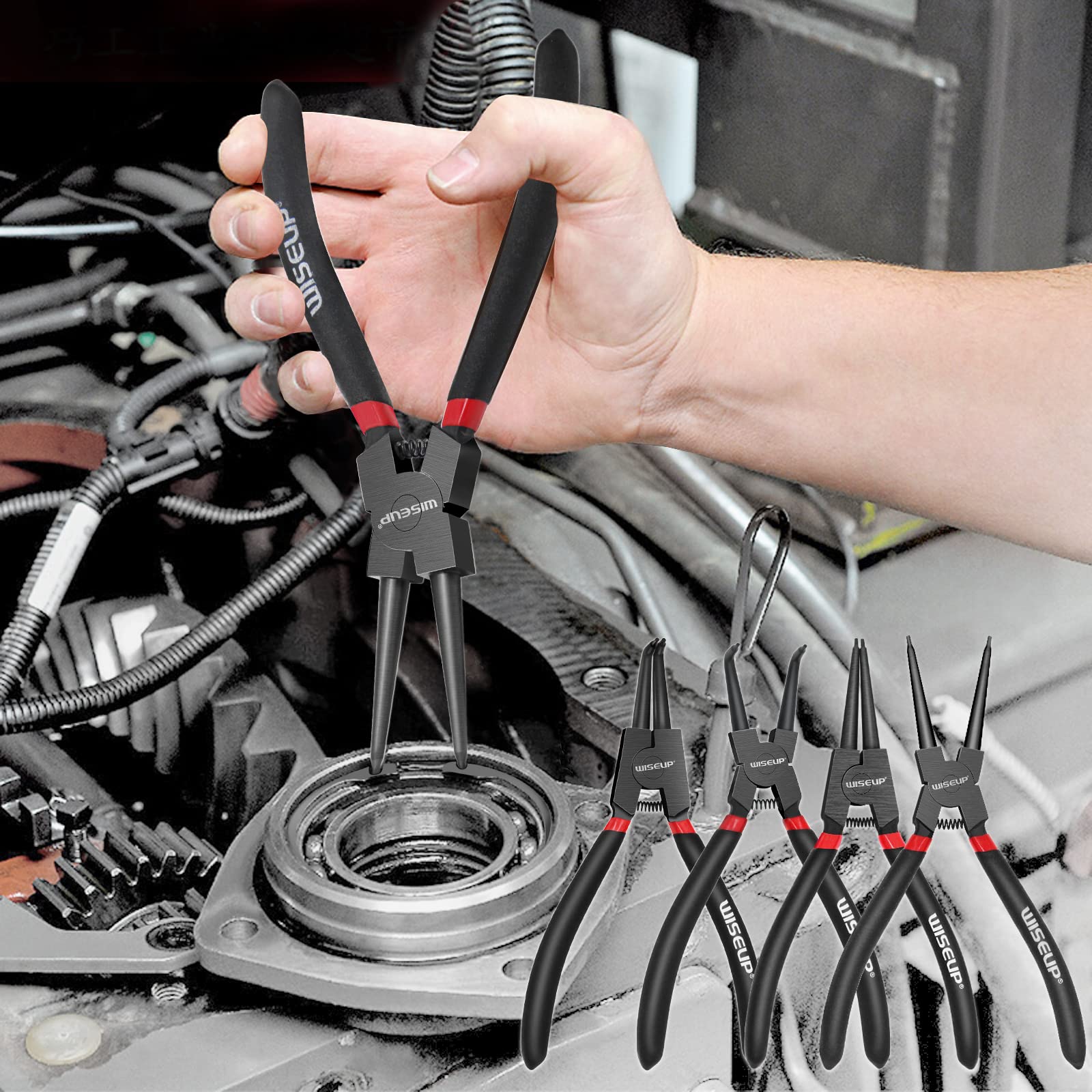 WISEUP ergonomic, anti-slip handles reduce fatigue.