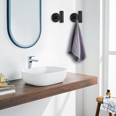 Two Wisexin hooks support robes and coats with strong wobble free grip