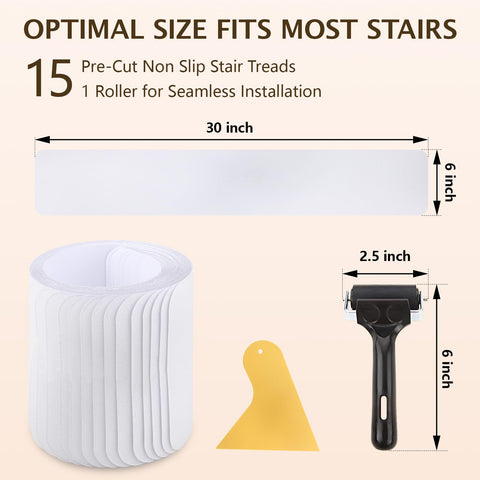 Wishtofly durable, waterproof stair treads withstand humid bathroom environments.