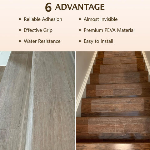 Wishtofly PEVA material ensures durable, skin-safe indoor stair protection.