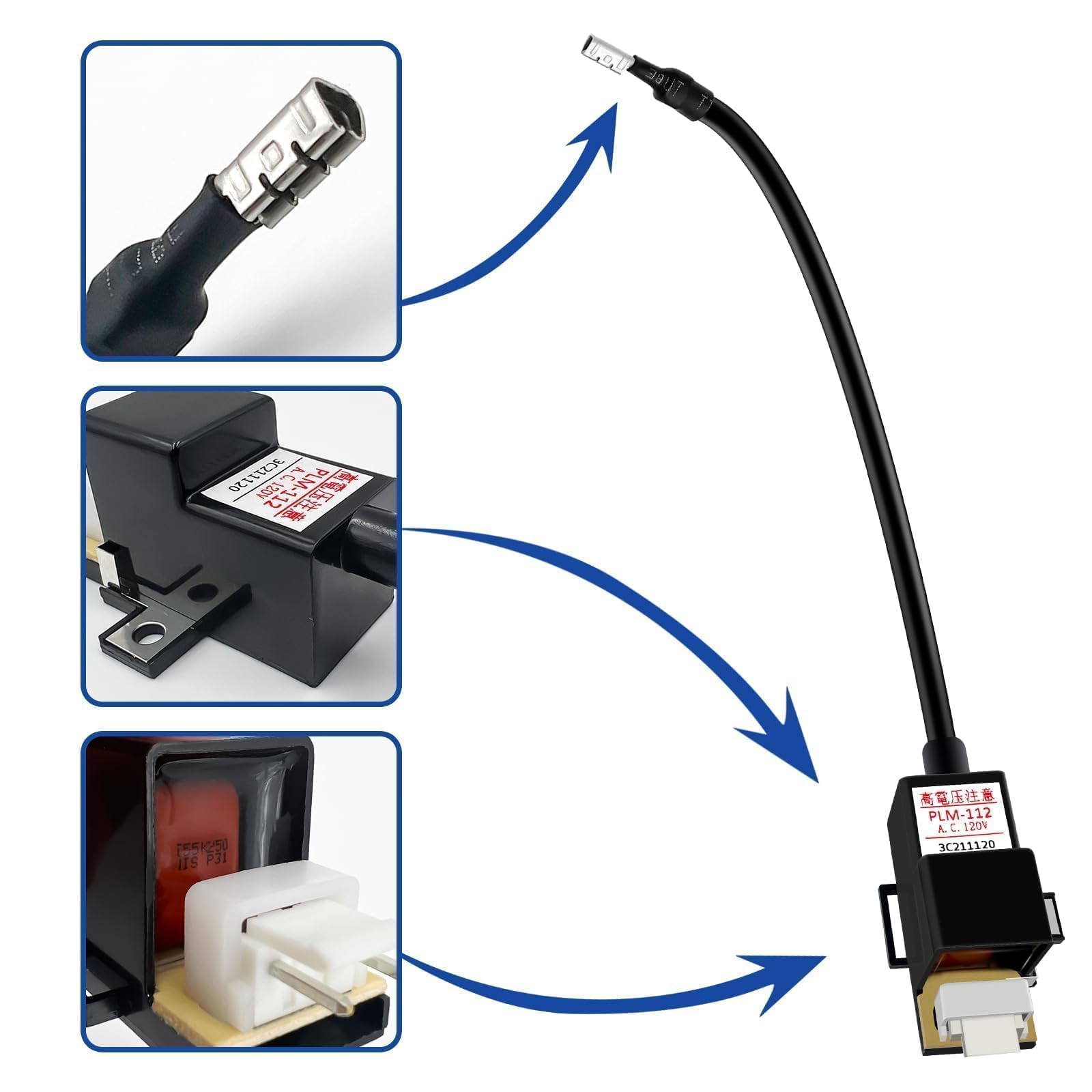 WISINY durable ignitor coil designed to extend heater life