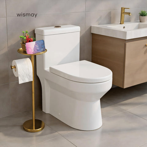 Wismay brushed gold rod complements the gold-tone finish and durable construction.