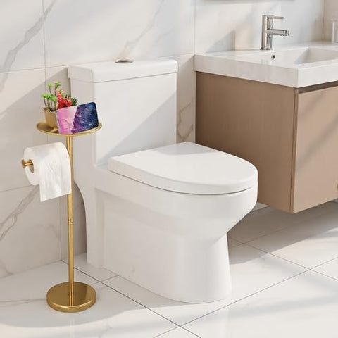 Wismay floor-standing TP holder height-26-5in design enables easy reach from most toilets.