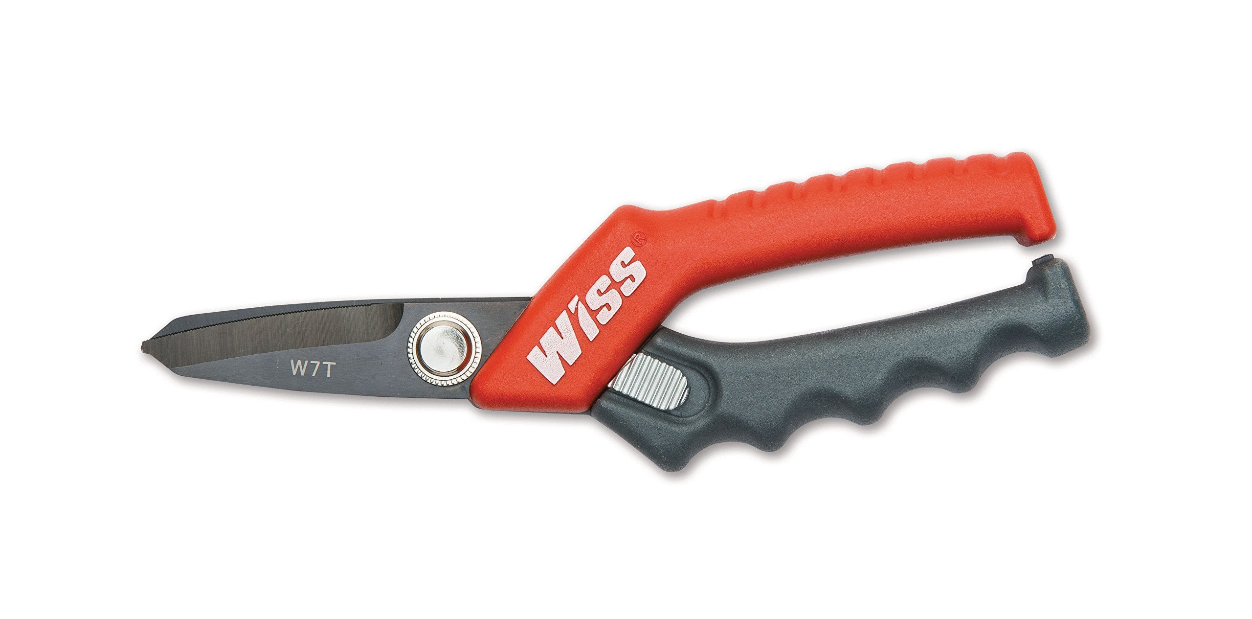 Wiss Crescent 7-inch titanium coated utility shears in black for durable, versatile cutting tasks