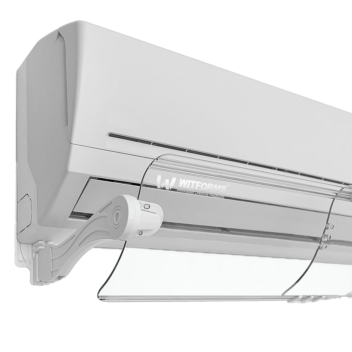 WITFORMS Premium Plus adjustable deflector directs airflow for 60–110 cm AC outlets