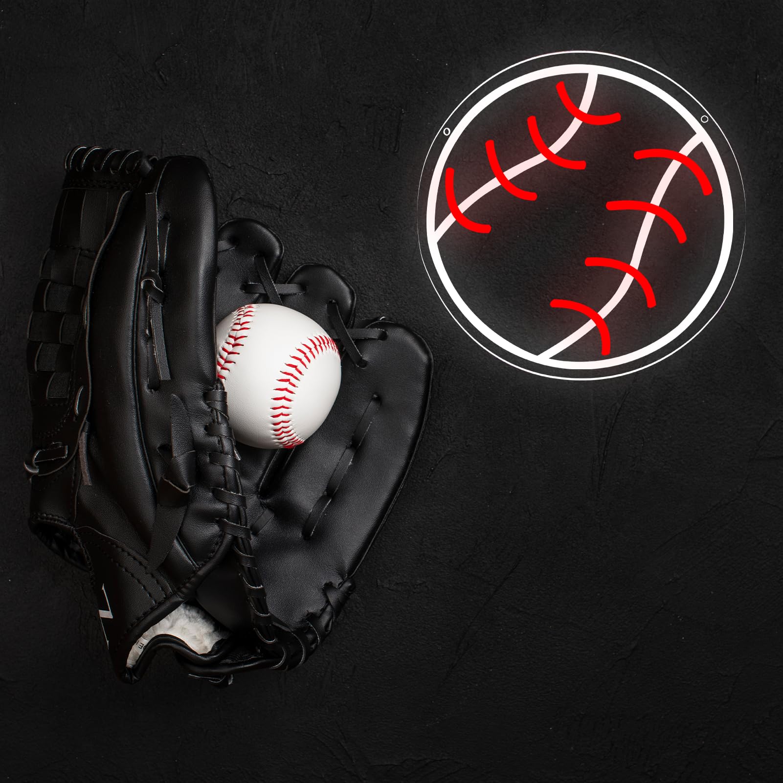 WittyRhE sport room decor baseball sign enhances themed spaces.