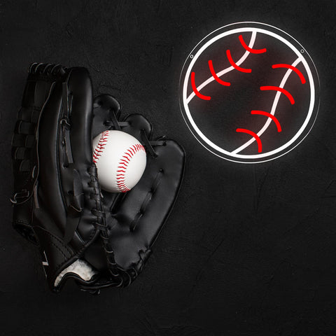 WittyRhE sport room decor baseball sign enhances themed spaces.