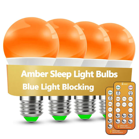 Wivety Amber Sleep Light remote control for easy dimming in the bedroom.