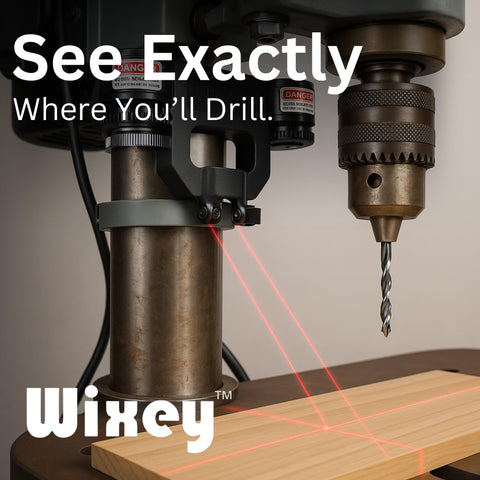 Wixey WL133 helps speed up setups with centered crosshairs.