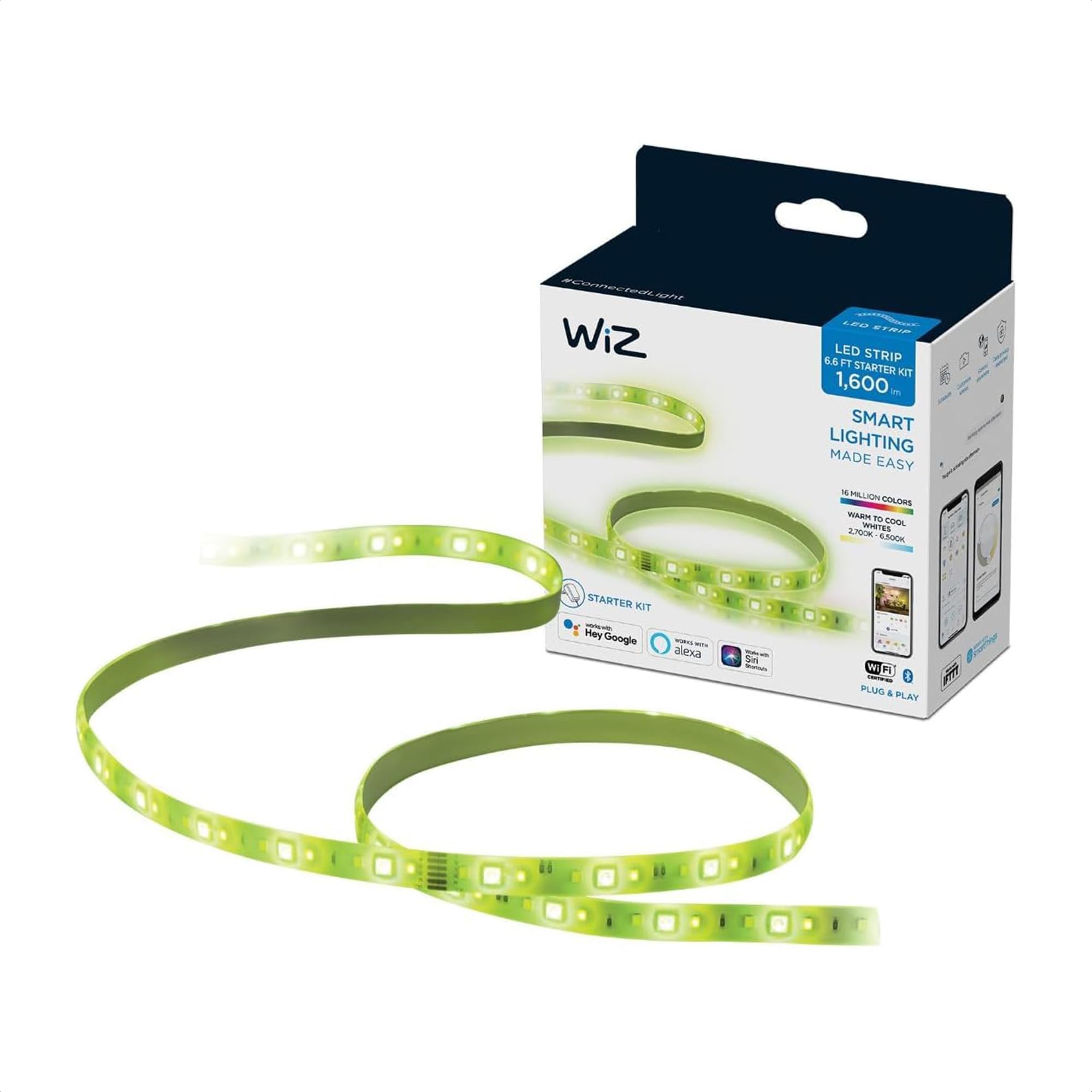 WiZ Connected 6ft color changing LED strip for vibrant room accents