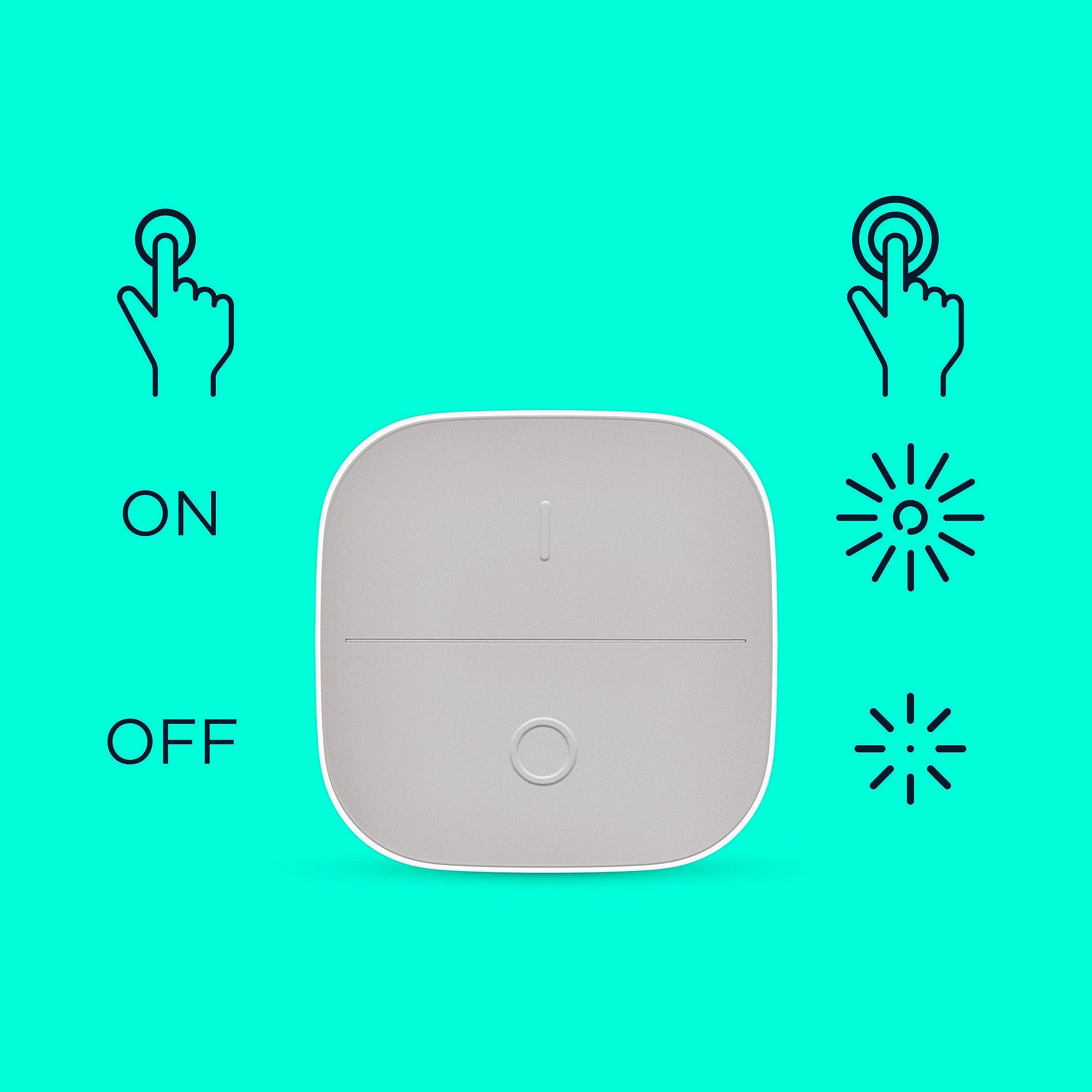 WiZ Connected button displaying dim up and dim down settings