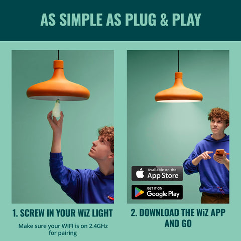 WiZ Connected easy setup without hub for quick smart lighting