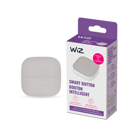 WiZ Connected portable button on wall with magnet for easy control