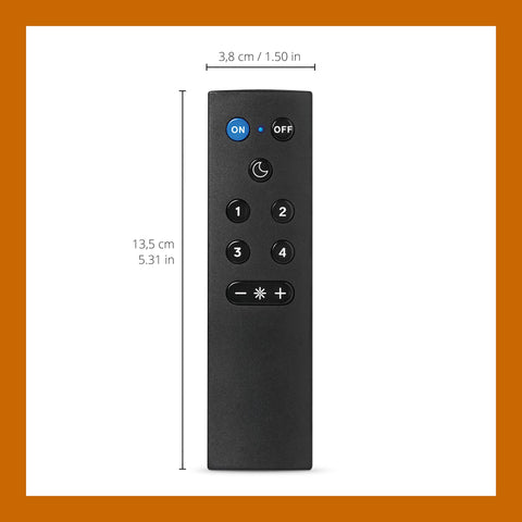 WiZ Remote Pack 2 buttons closeup shows easy access to on/off and dimming.