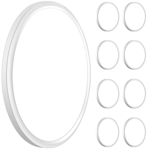 WKONCLDY 3200lm LED flush mount, front view for bright, even lighting.