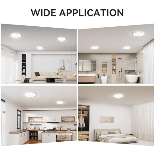 WKONCLDY easy-install ceiling light with included hardware for quick setup.