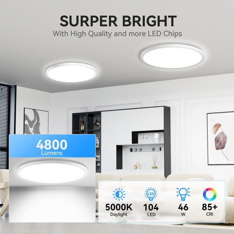 WKONCLDY ultra-slim design enhances ceiling space with a discreet profile.
