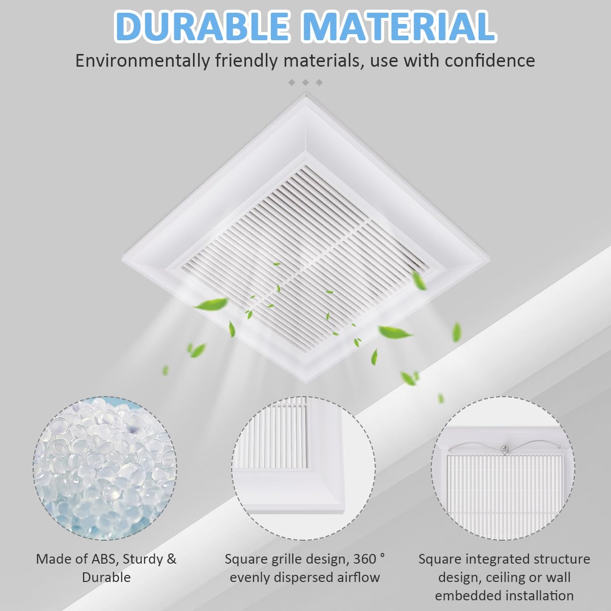 Ceiling or wall installation with WKZO vent cover in minutes for upgrades.