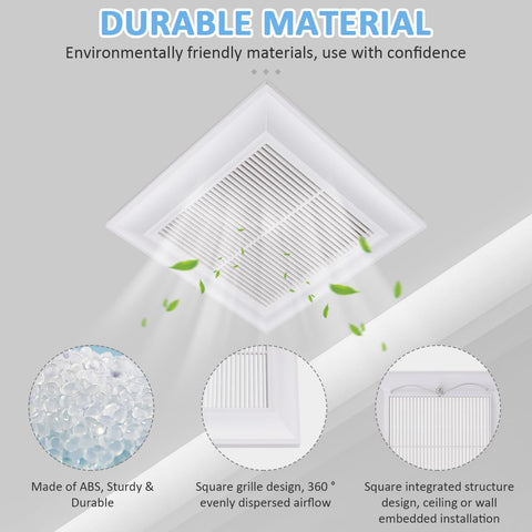 Ceiling or wall installation with WKZO vent cover in minutes for upgrades.
