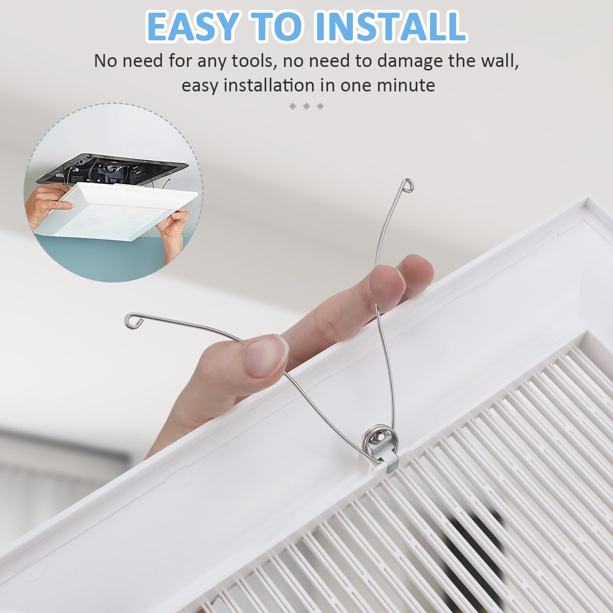 Four-sided square grille by WKZO for balanced ventilation and airflow.