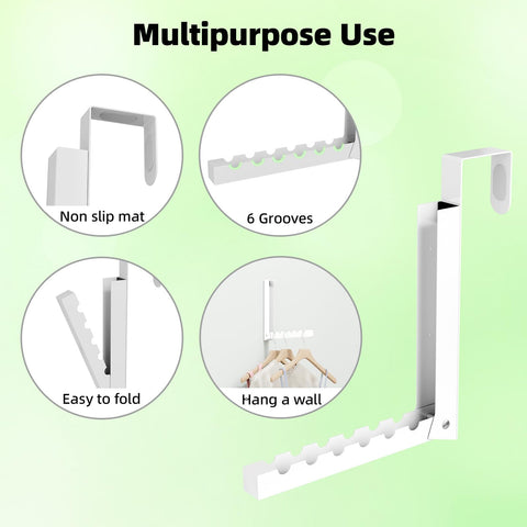 WLCSNG over-the-door hanger with rust-proof coating for daily use.