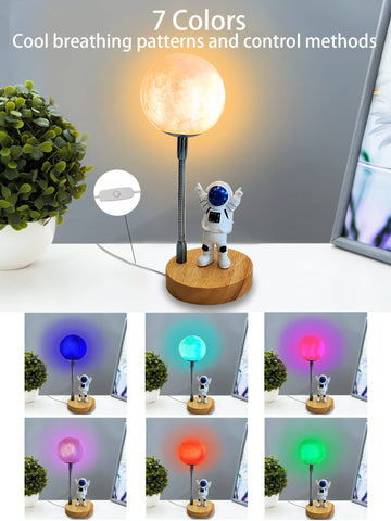 WLHONG Moon Lamp uses eco-friendly materials for a kid-friendly lamp.