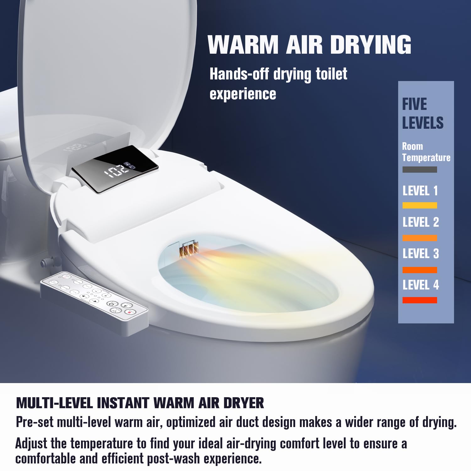 WLJBIDET adjustable nozzle position for personalized cleansing and oscillation