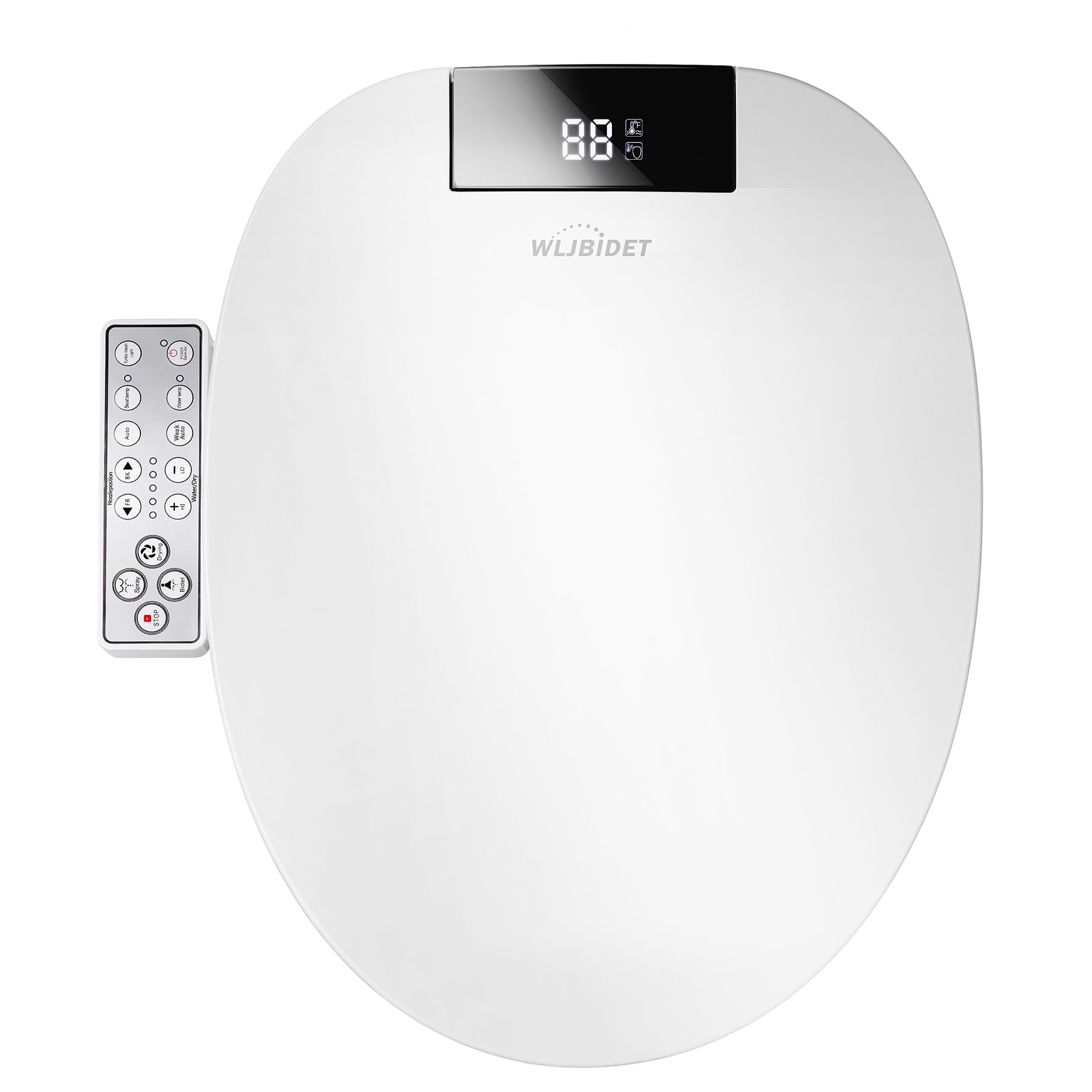 WLJBIDET bidet seat with warm-water wash and adjustable settings for daily comfort