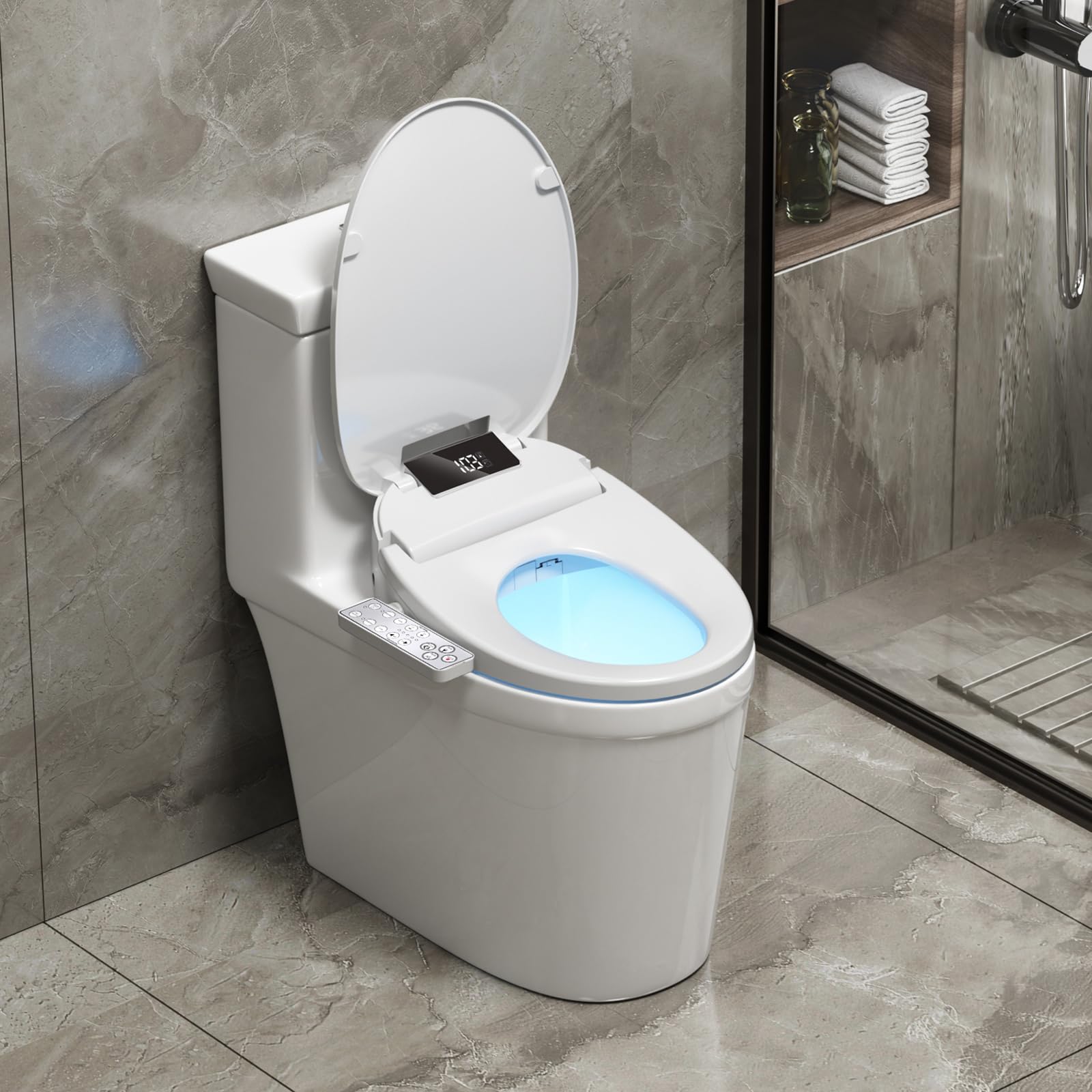 WLJBIDET display screen interface for quick, intuitive control