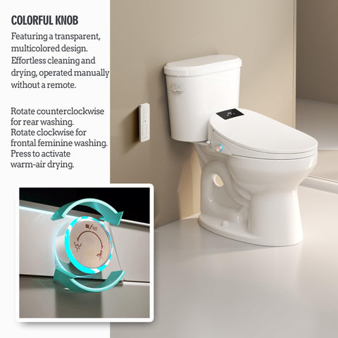 WLJBIDET elongated seat fits larger toilets for a comfortable upgrade.