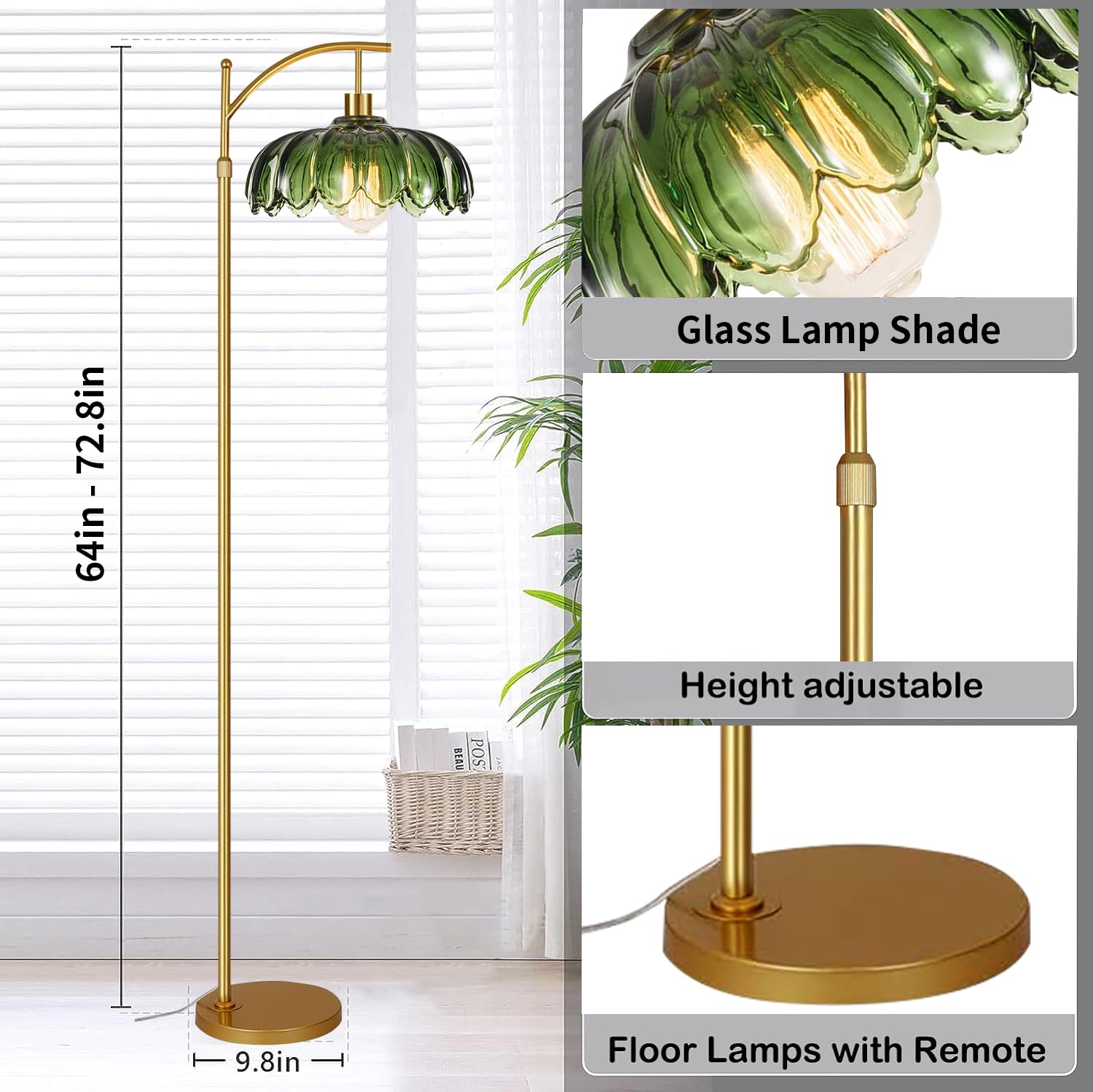 WLQCWL 360-degree rotatable lamp arm directing light precisely