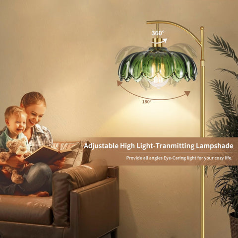 WLQCWL Dimmable floor lamp with three color temperatures for flexible ambiance