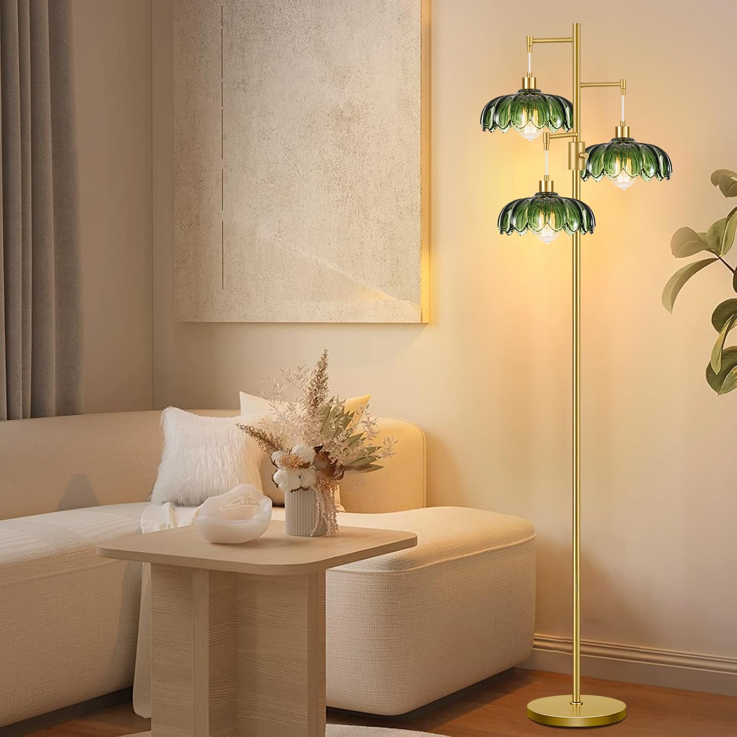 WLQCWL warm, soft light from the LED bulbs enhances cozy rooms.