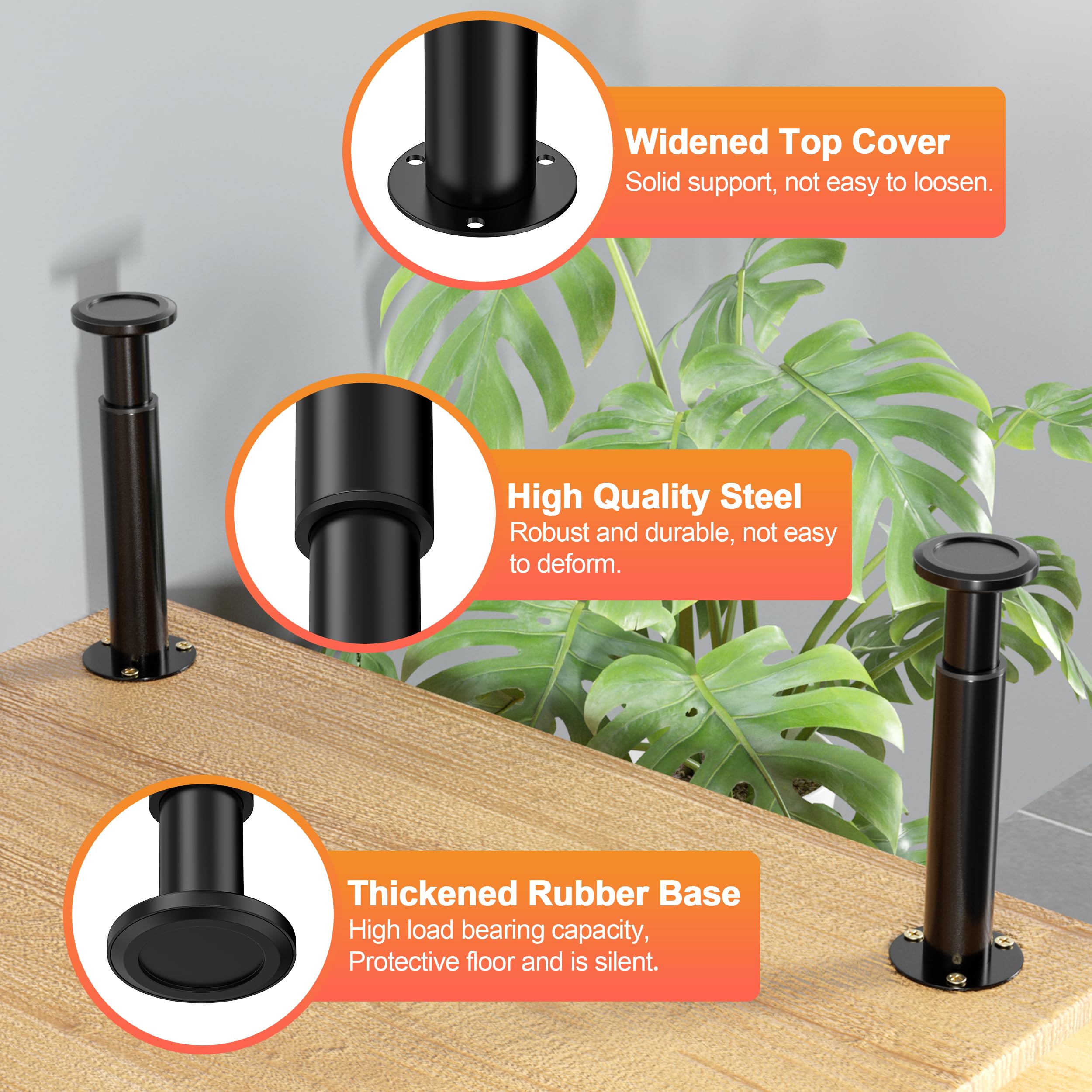 Wlrrcwdttc multi-purpose legs fit beds, cabinets, sofas, and tables