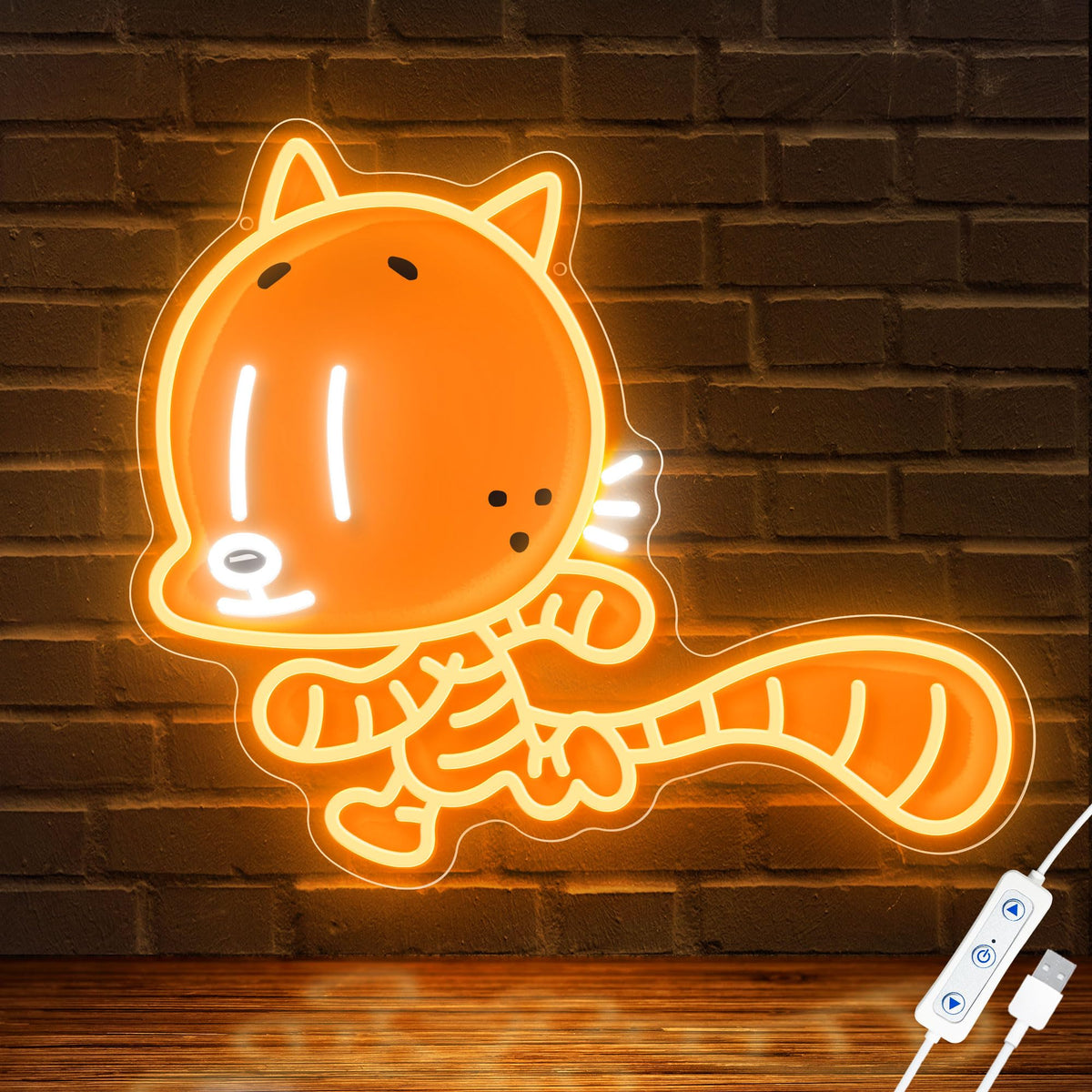 WMAT Li'l Petey neon sign, adorable wall art for kids' rooms.