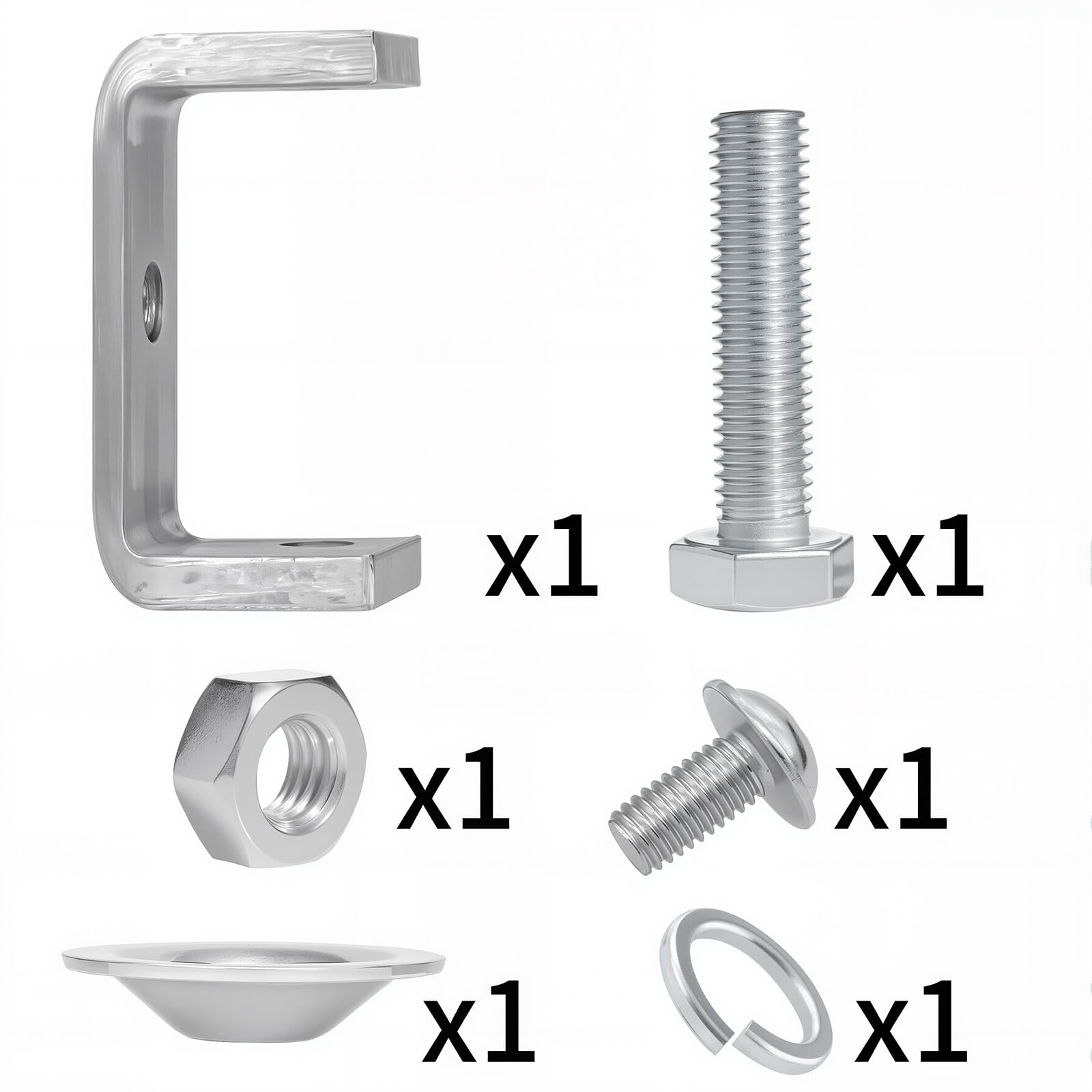 WMAZtool stainless finish C-clamp highlights rust resistance during workshop use.